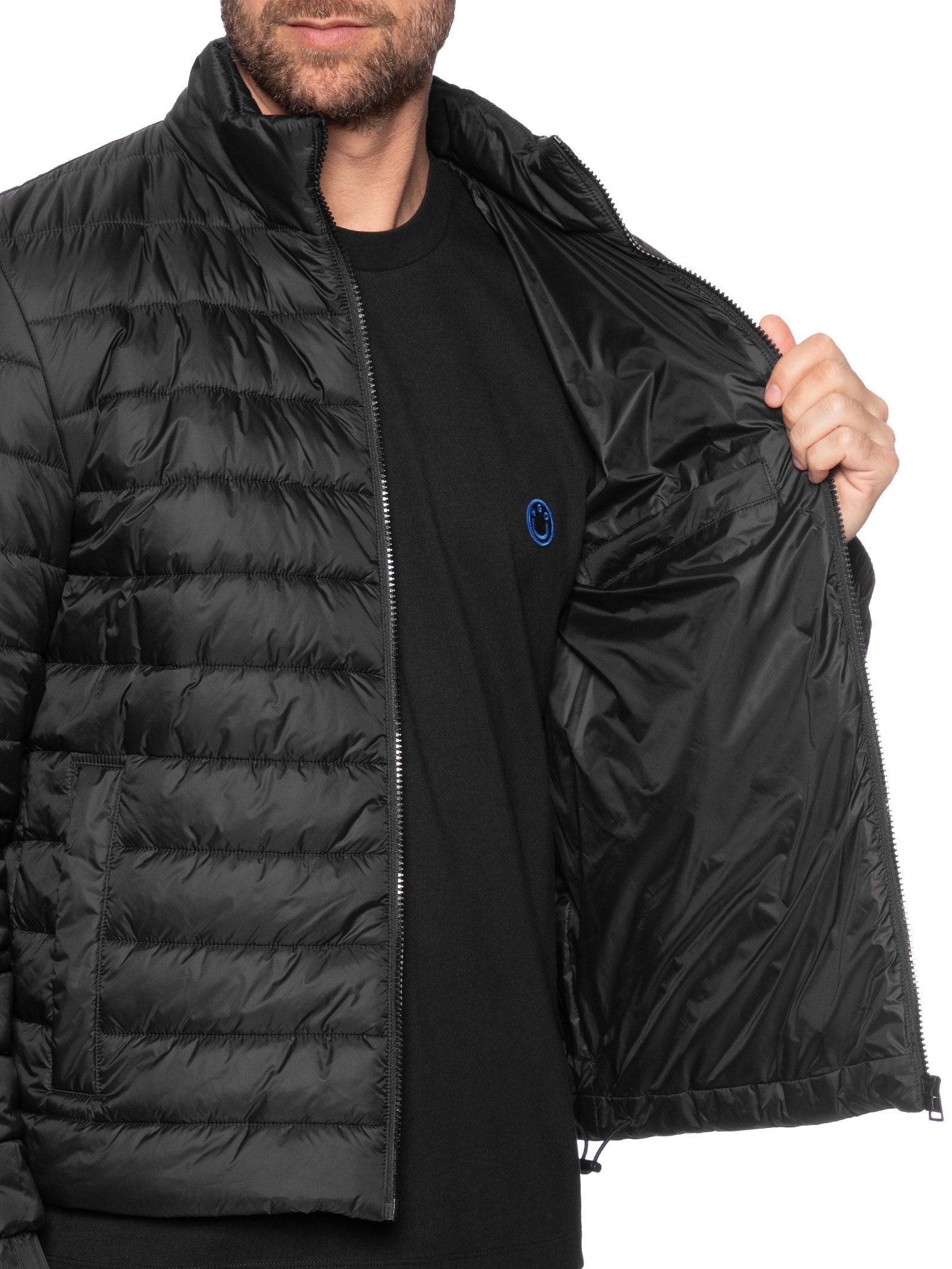 Jaqueta Masculina Puffer Brenti Preto Hugo