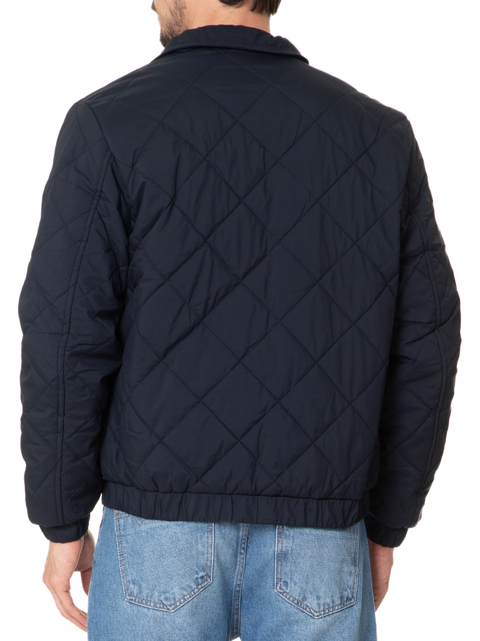 Jaqueta Masculina Puffer Casual Azul Basiq Men