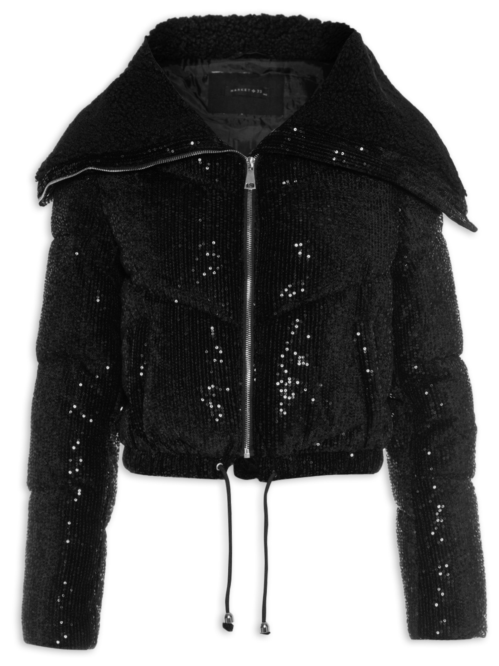 Jaqueta Masculina Puffer Casual Preto  Market 33