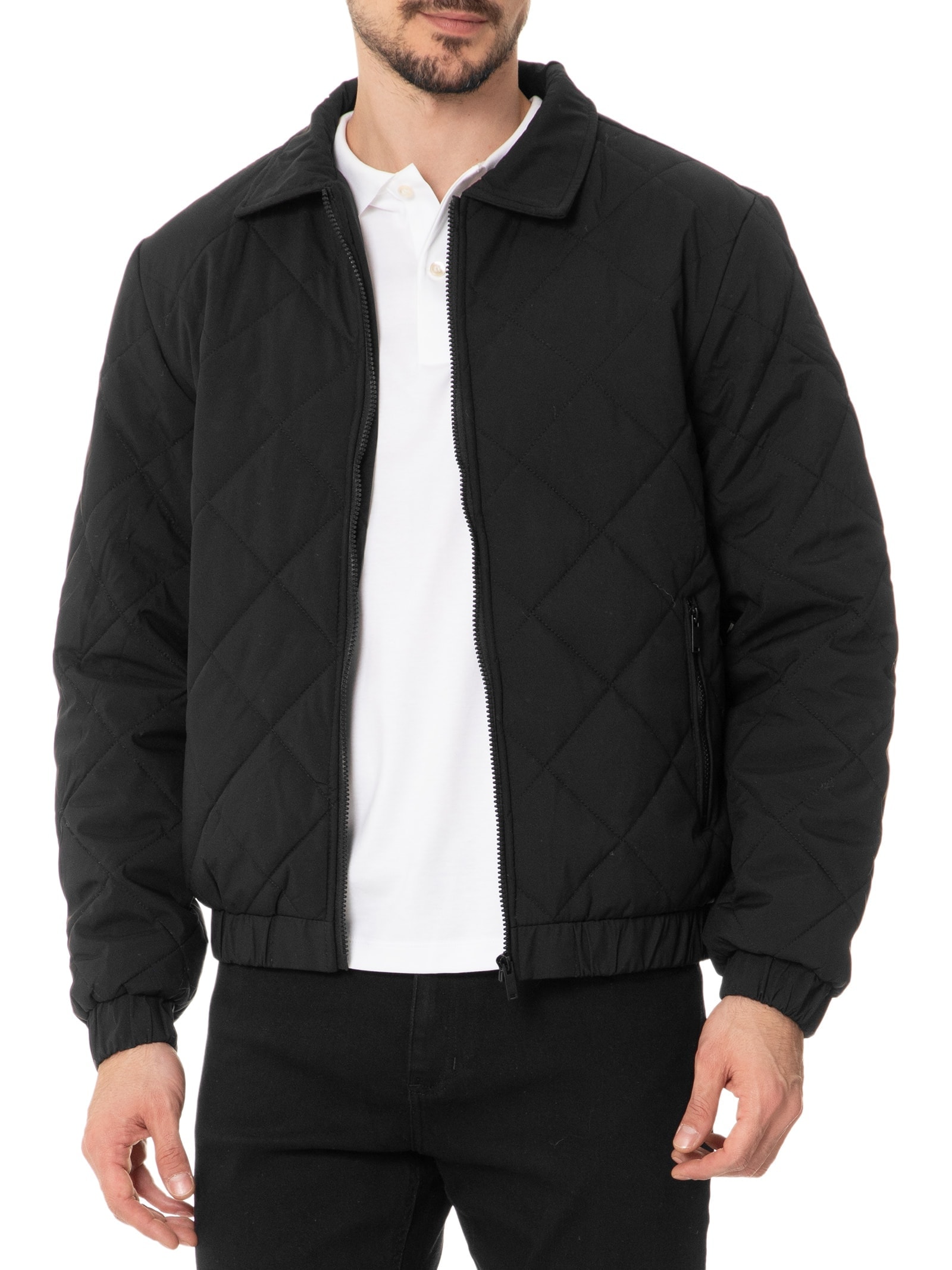 Jaqueta Masculina Puffer Casual Preto Basiq Men