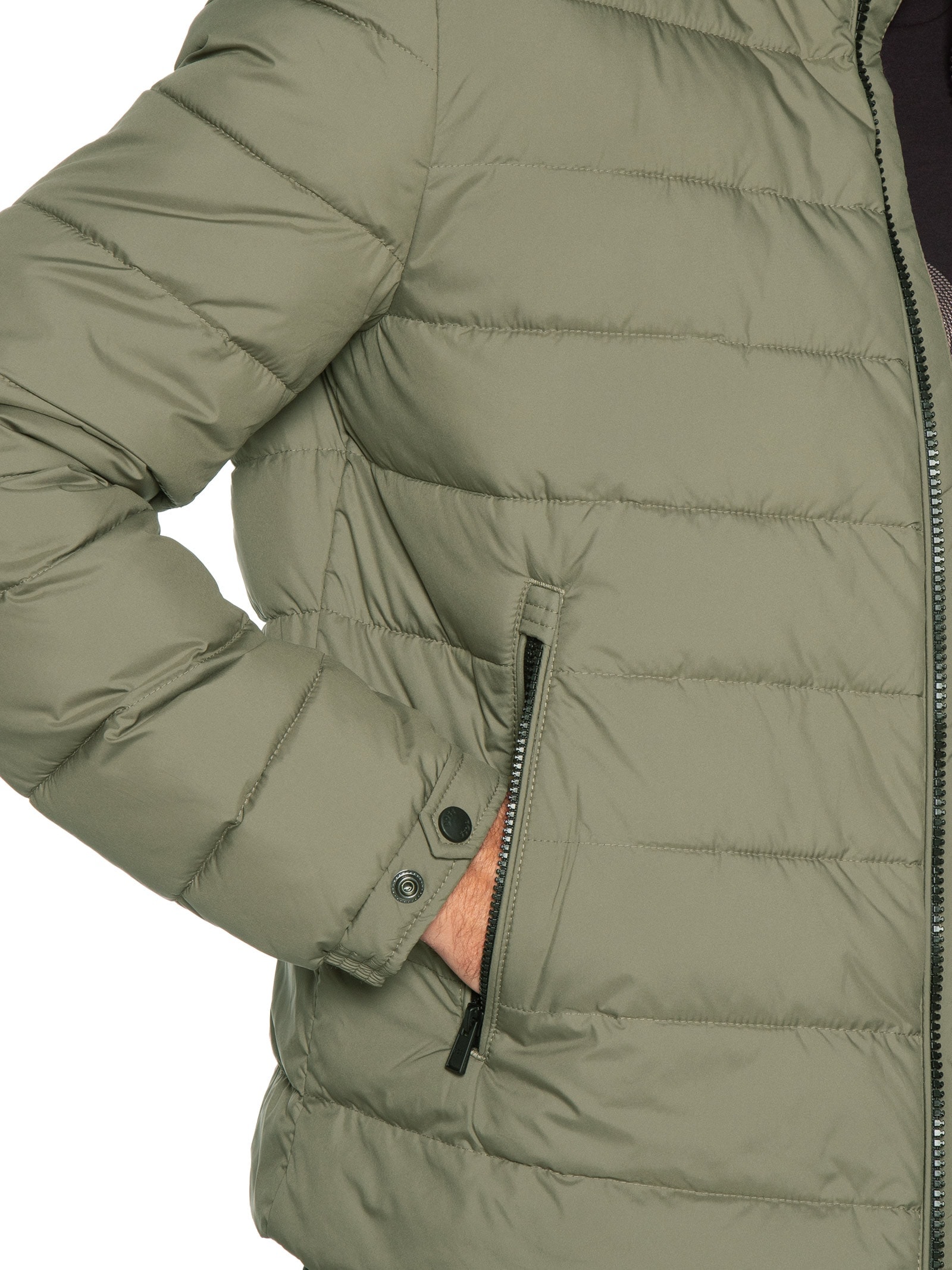 Jaqueta Masculina Puffer Collab Steiff H-Cenitos Marrom Boss