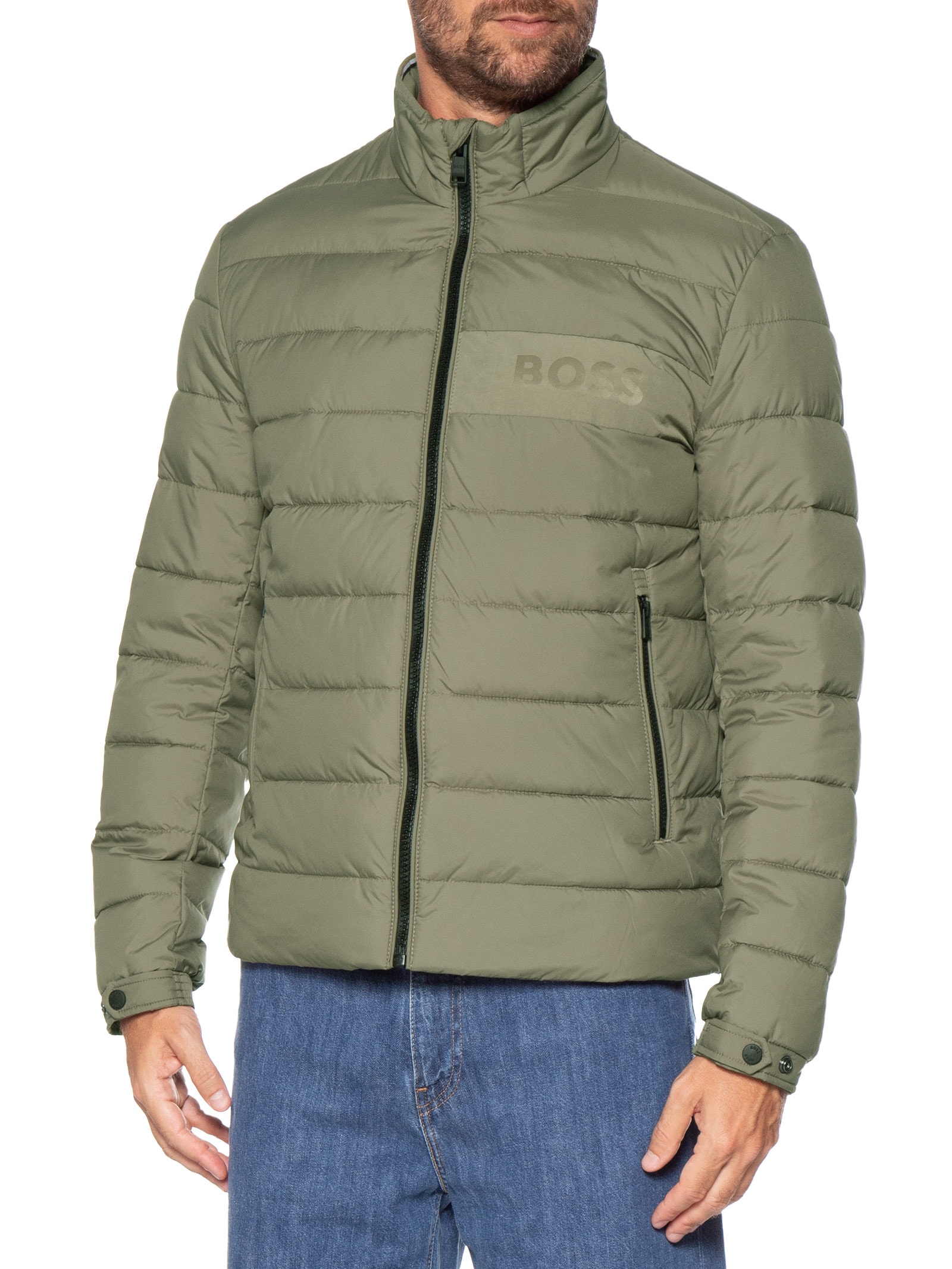 Jaqueta Masculina Puffer Collab Steiff H-Cenitos Marrom Boss