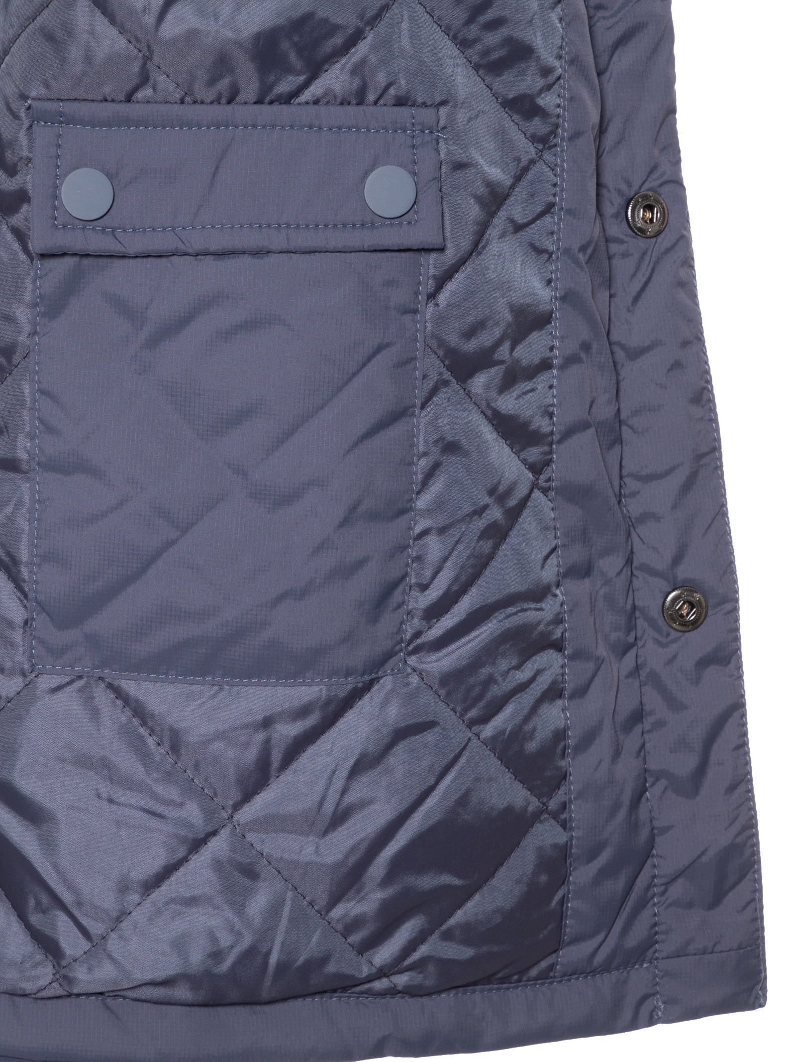 Jaqueta Masculina Puffer Com Bolso Azul '2 Essential