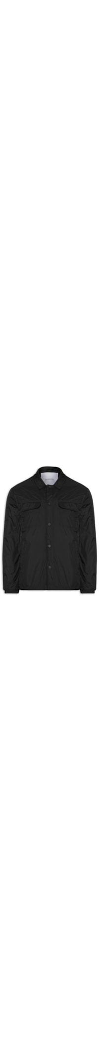 Jaqueta Masculina Puffer Com Bolso - Preto