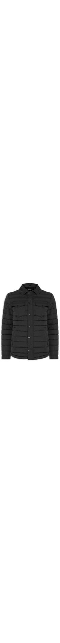 Jaqueta Masculina Puffer Com Bolso - Preto