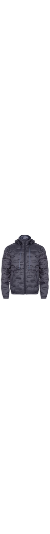Jaqueta Masculina Puffer Com Capuz - Azul
