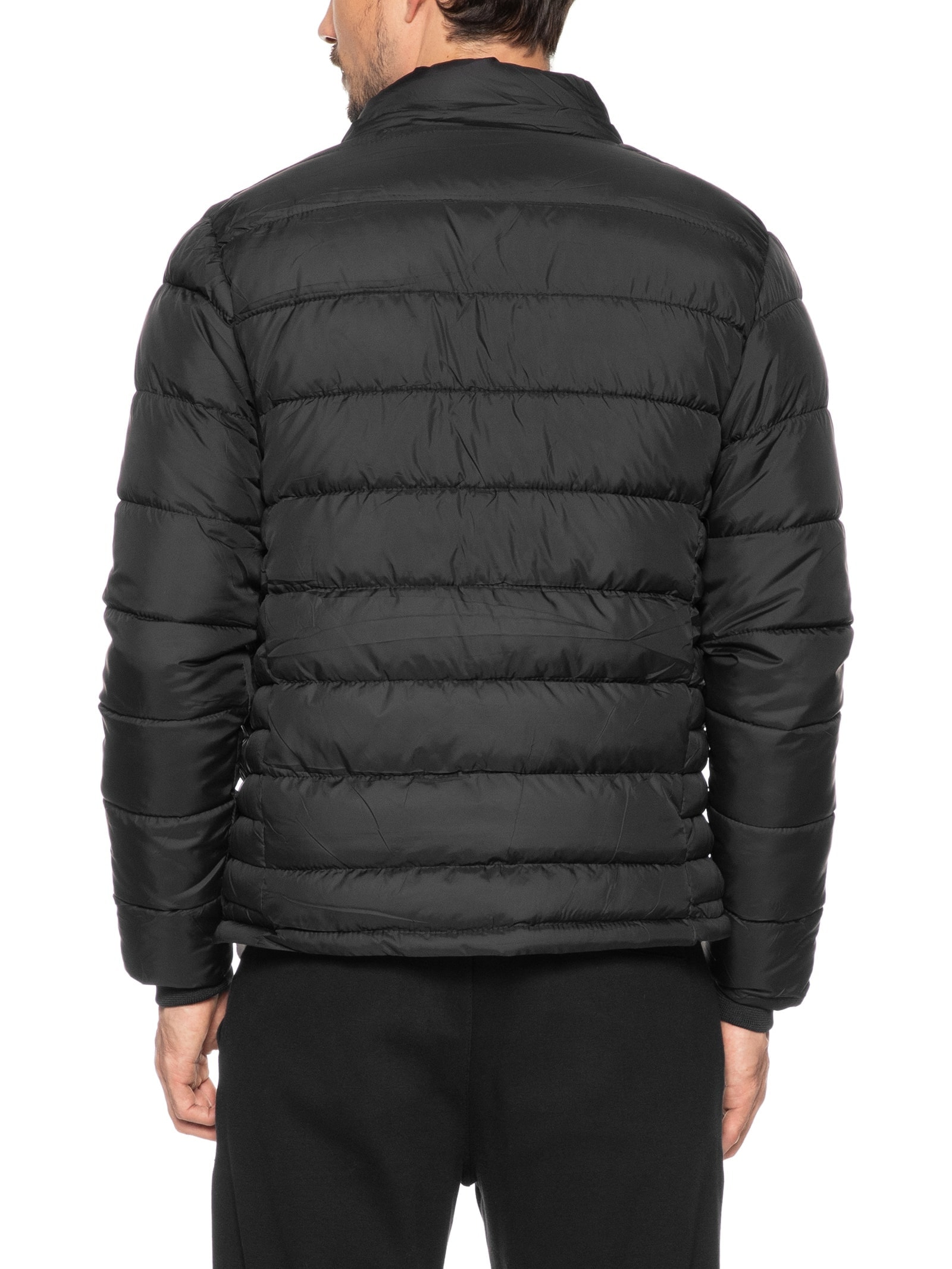 Jaqueta Masculina Puffer Com Capuz Preto Basiq Men