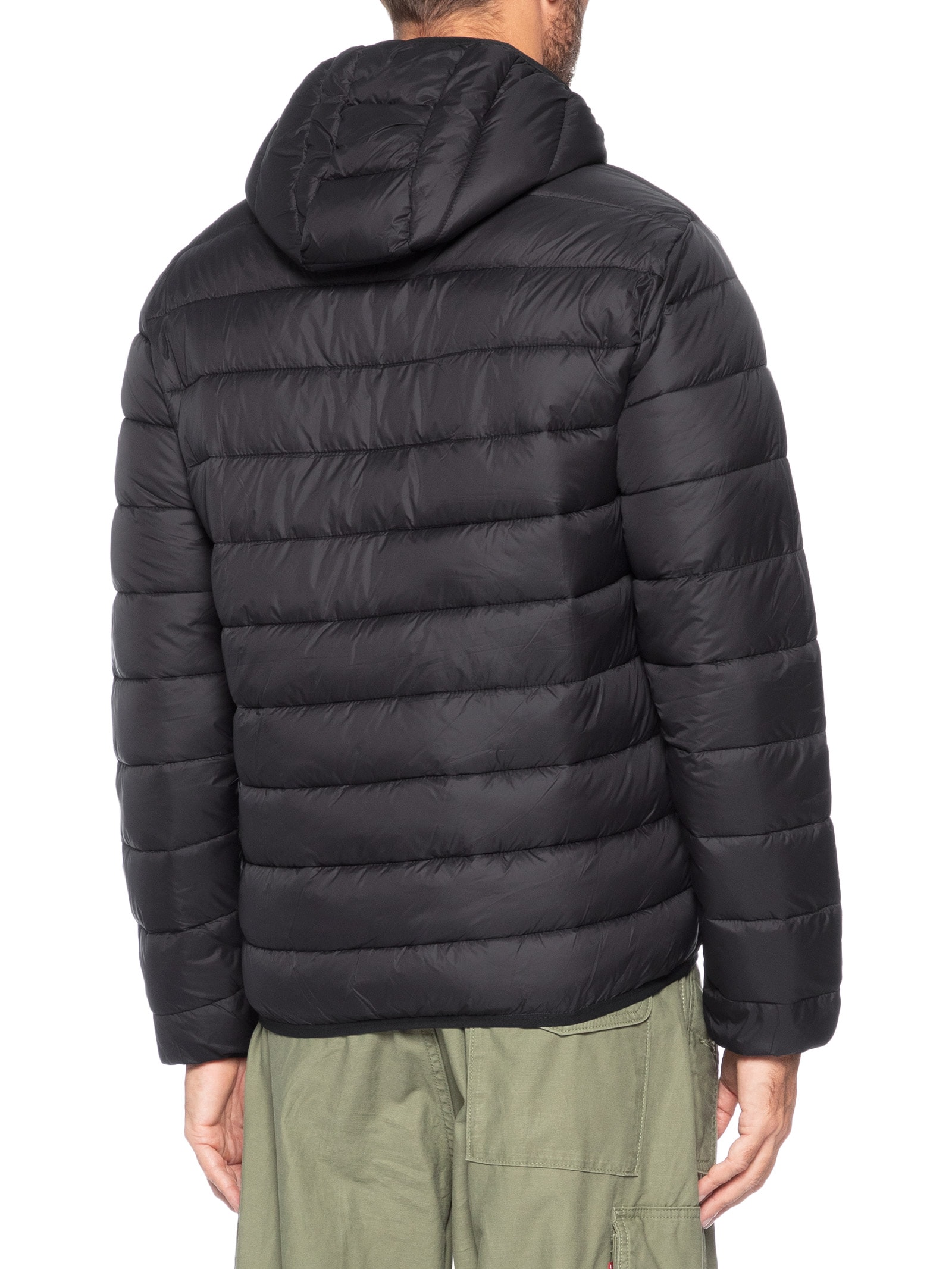 Jaqueta Masculina Puffer Com Capuz Preto Basiq Men
