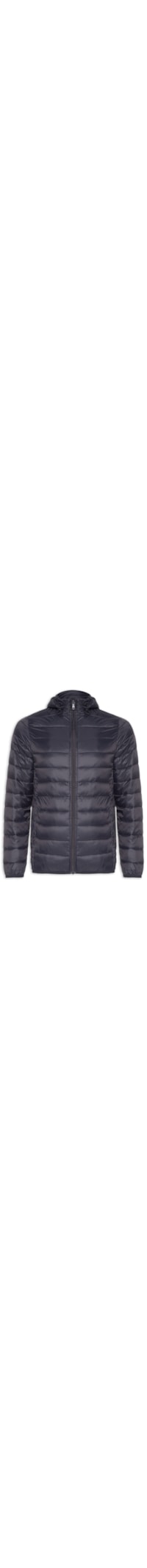 Jaqueta Masculina Puffer Com Capuz Removível - Azul