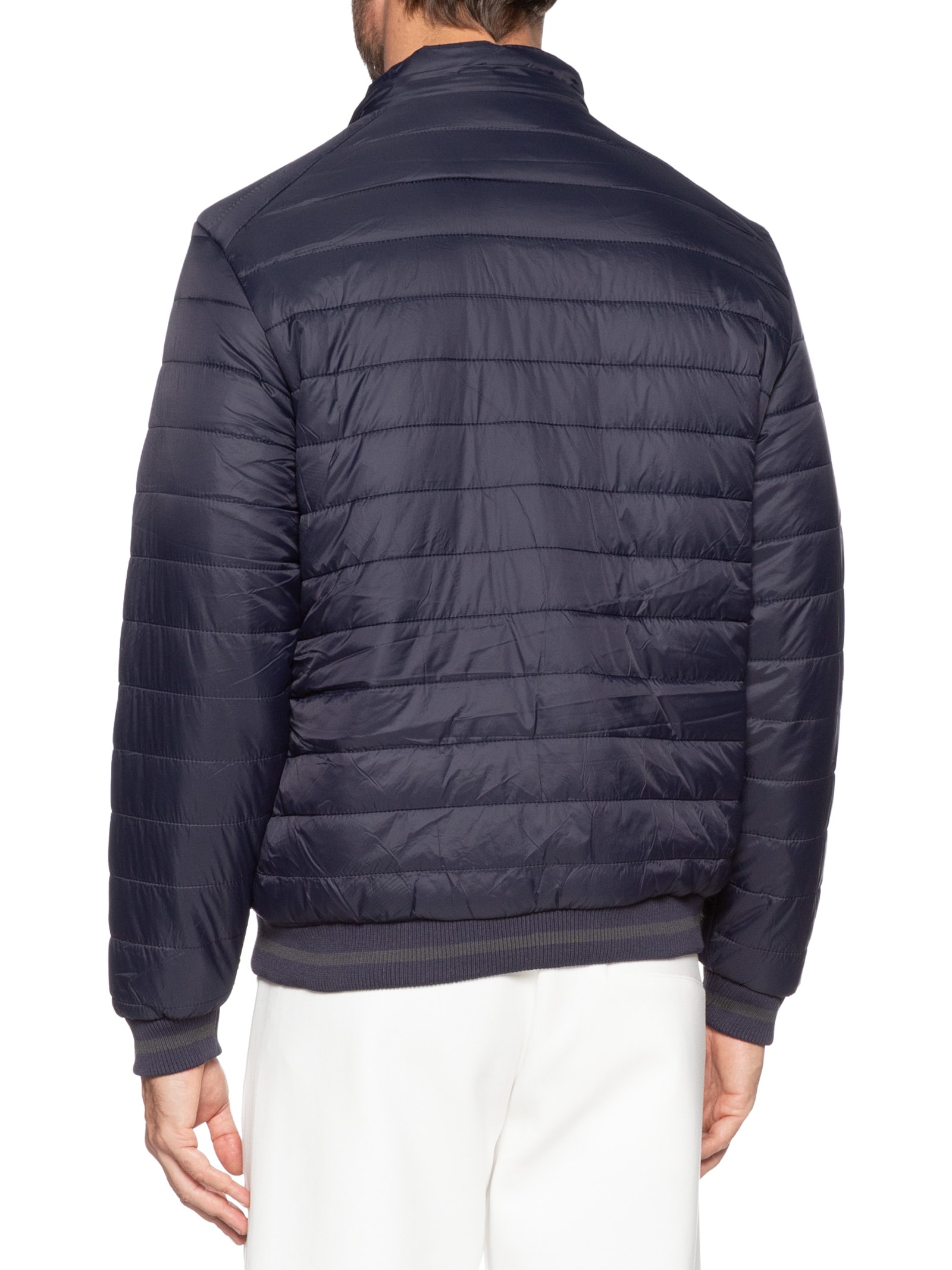 Jaqueta Masculina Puffer Com Capuz Removível Azul '2 Essential