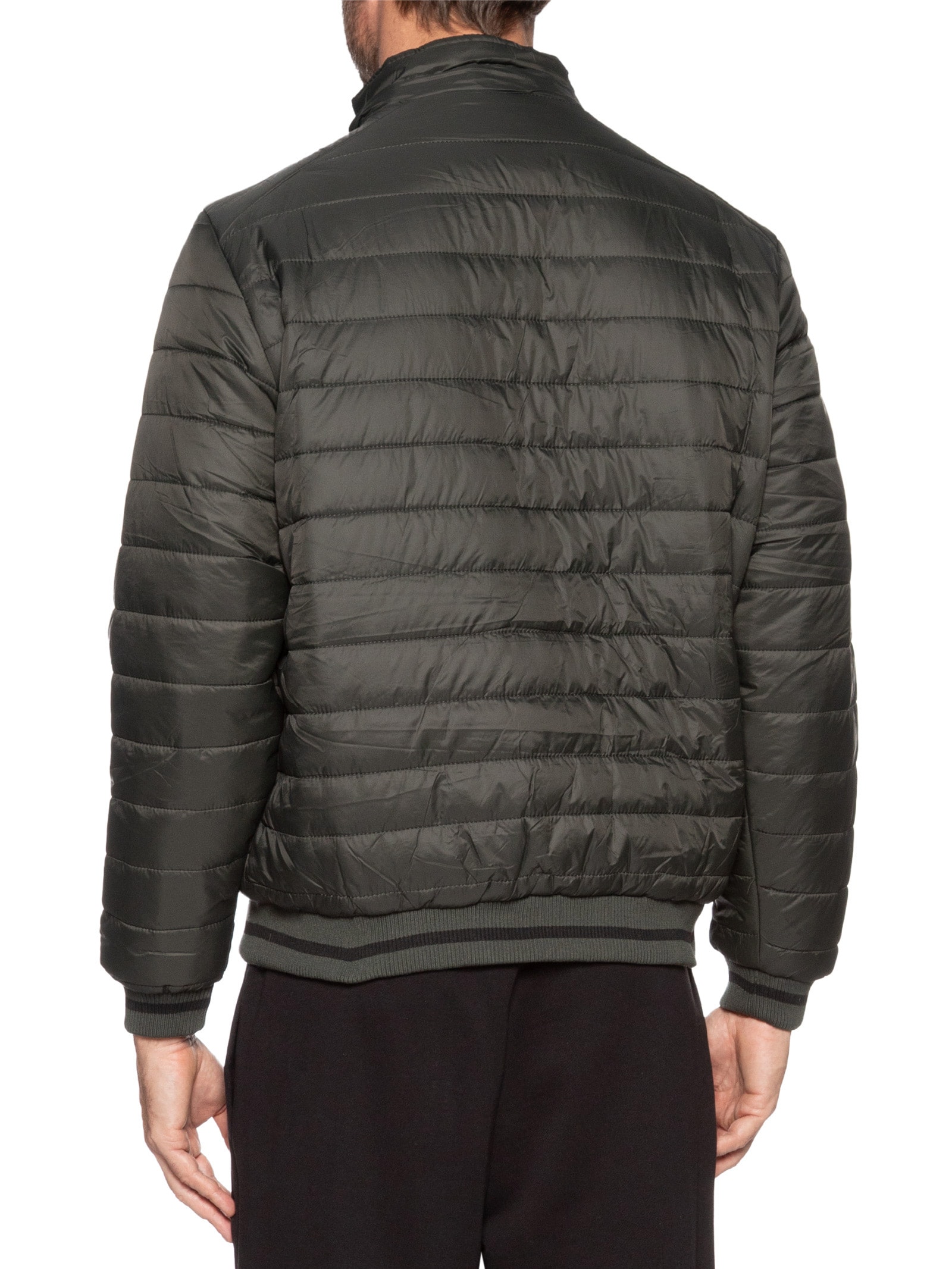 Jaqueta Masculina Puffer Com Capuz Removível Verde '2 Essential