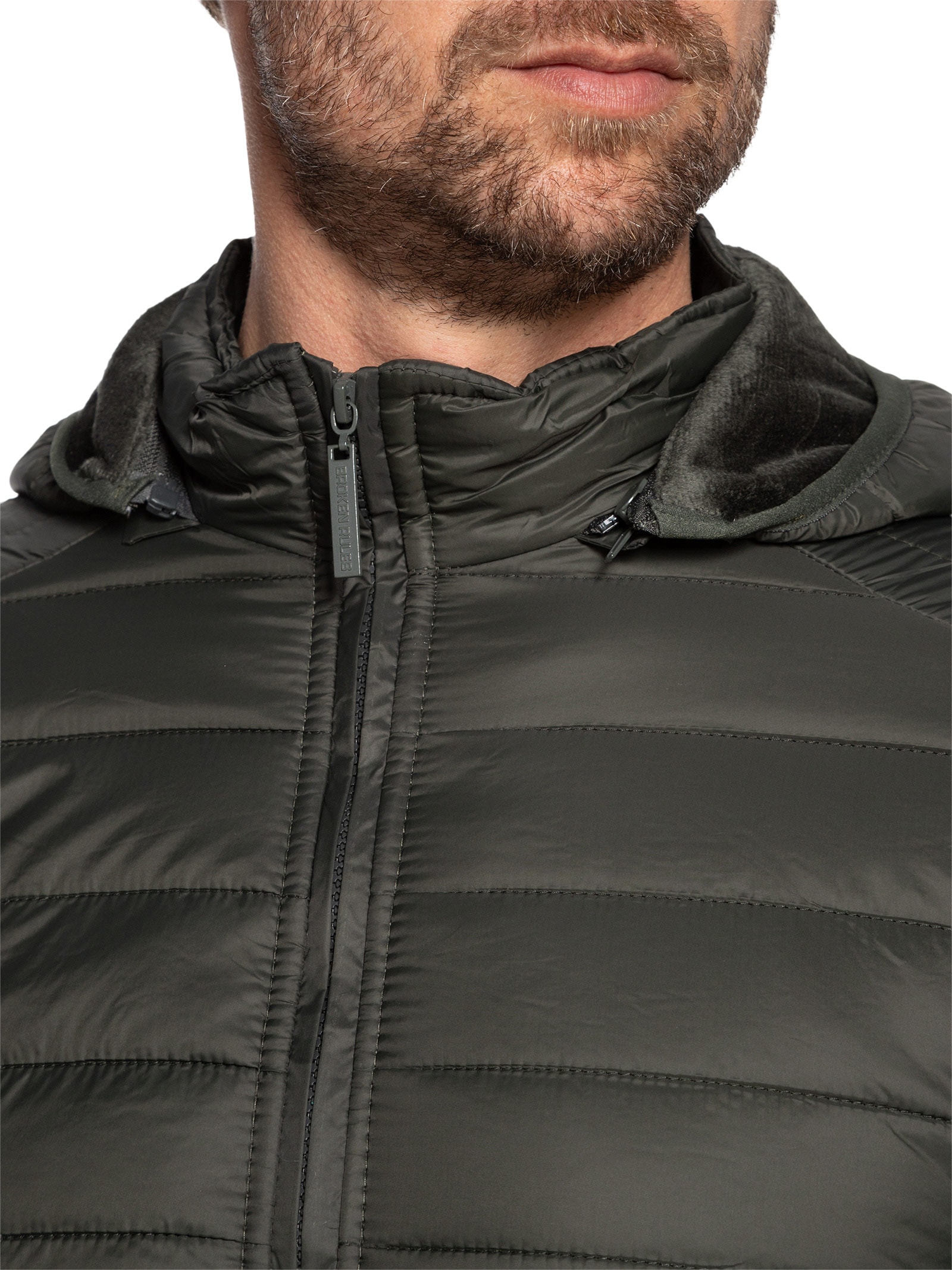 Jaqueta Masculina Puffer Com Capuz Removível Verde '2 Essential