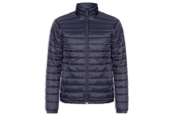Jaqueta Masculina Puffer Com Saquinho - Azul