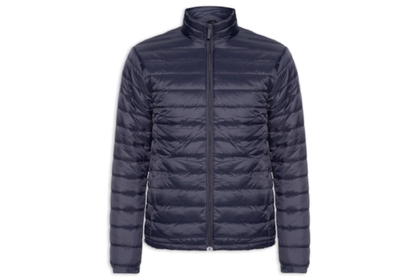 Jaqueta Masculina Puffer Com Saquinho - Azul