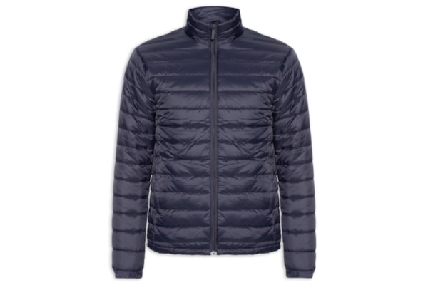 Jaqueta Masculina Puffer Com Saquinho - Azul