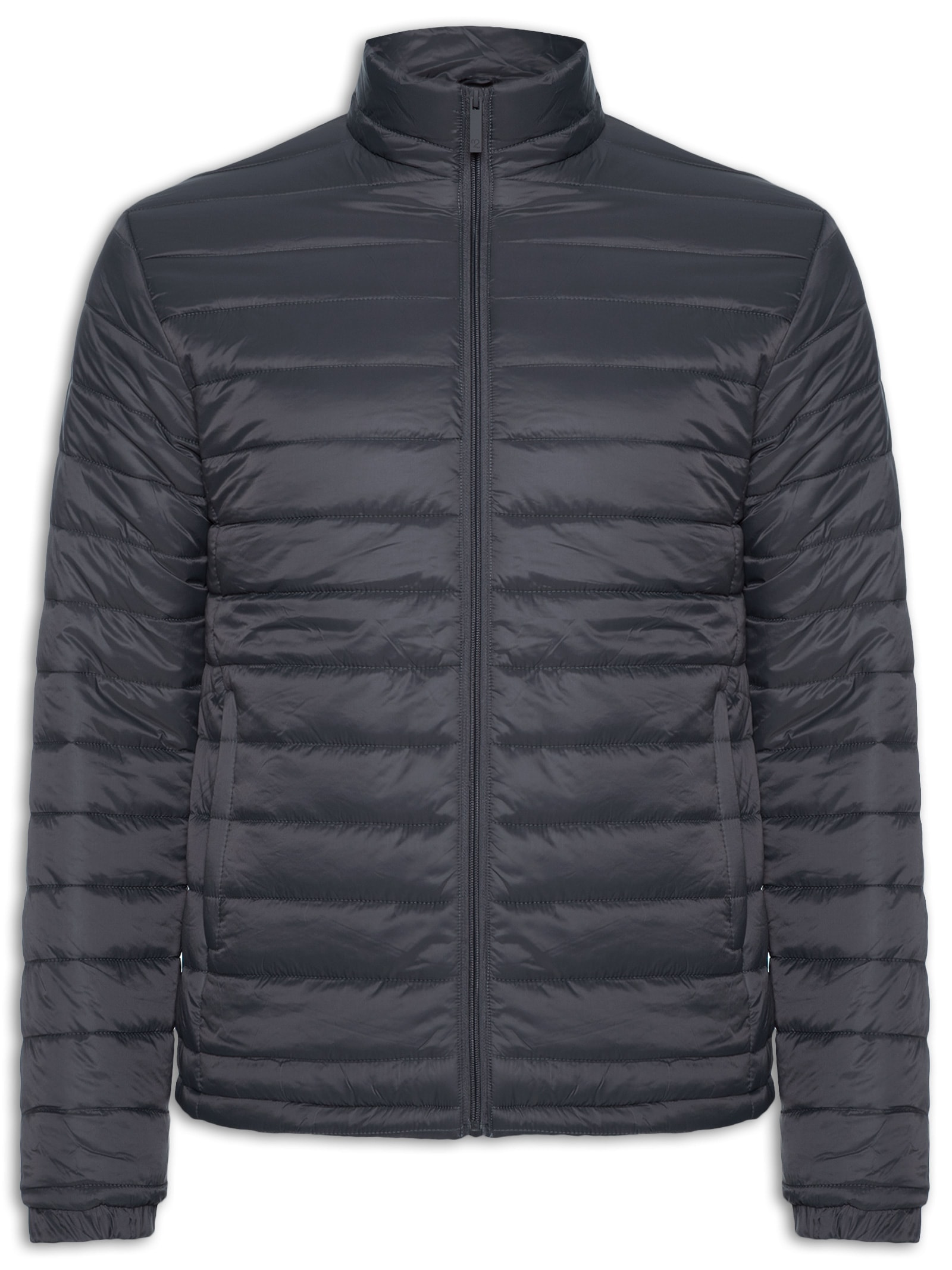 Jaqueta Masculina Puffer Com Saquinho Cinza '2 Essential