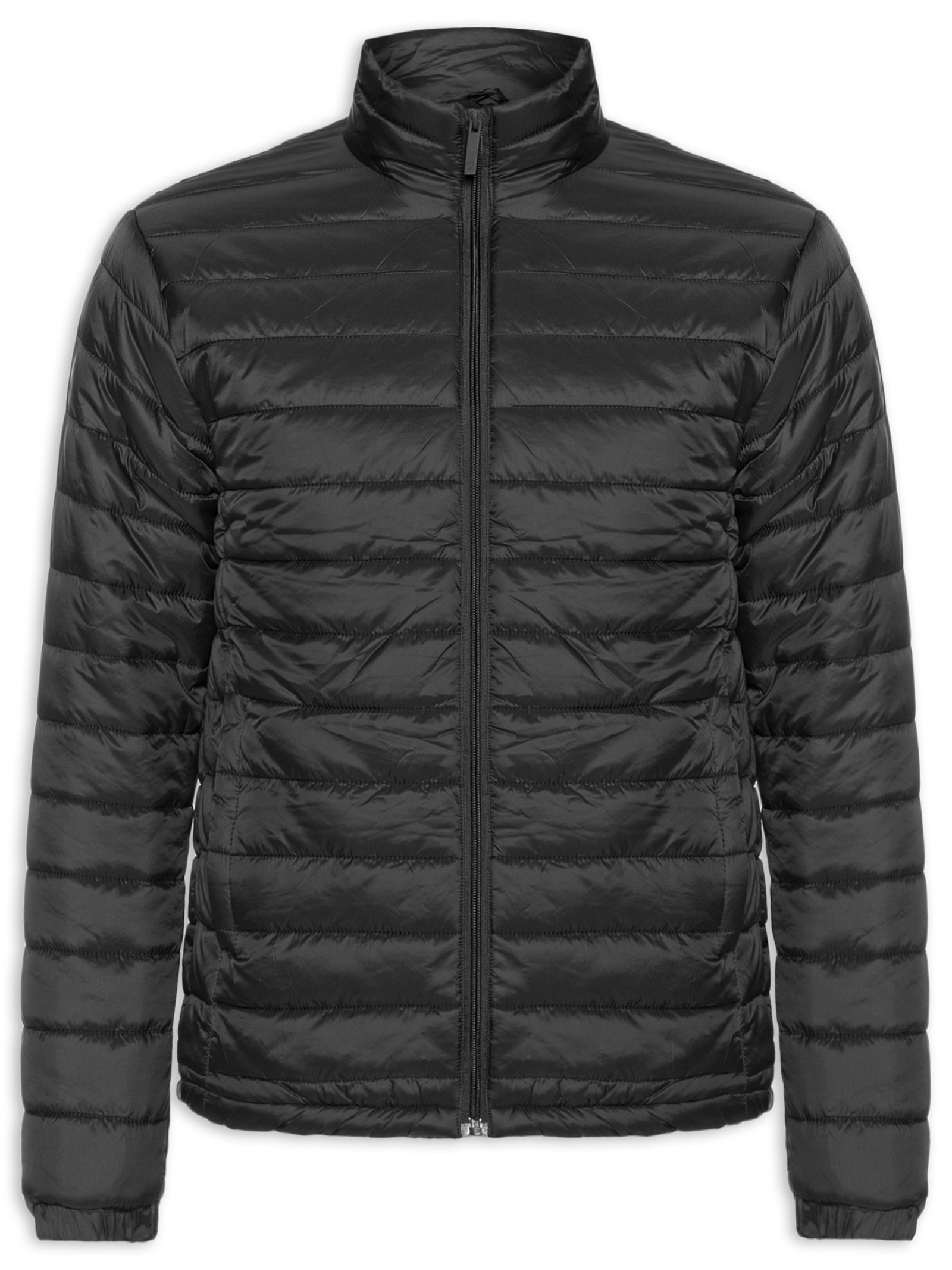 Jaqueta Masculina Puffer Com Saquinho Preto '2 Essential