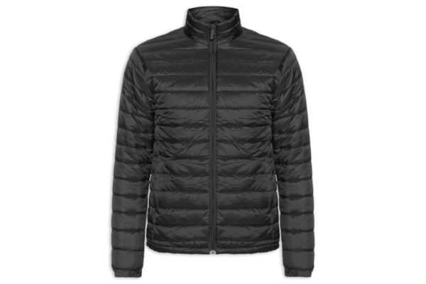 Jaqueta Masculina Puffer Com Saquinho - Preto