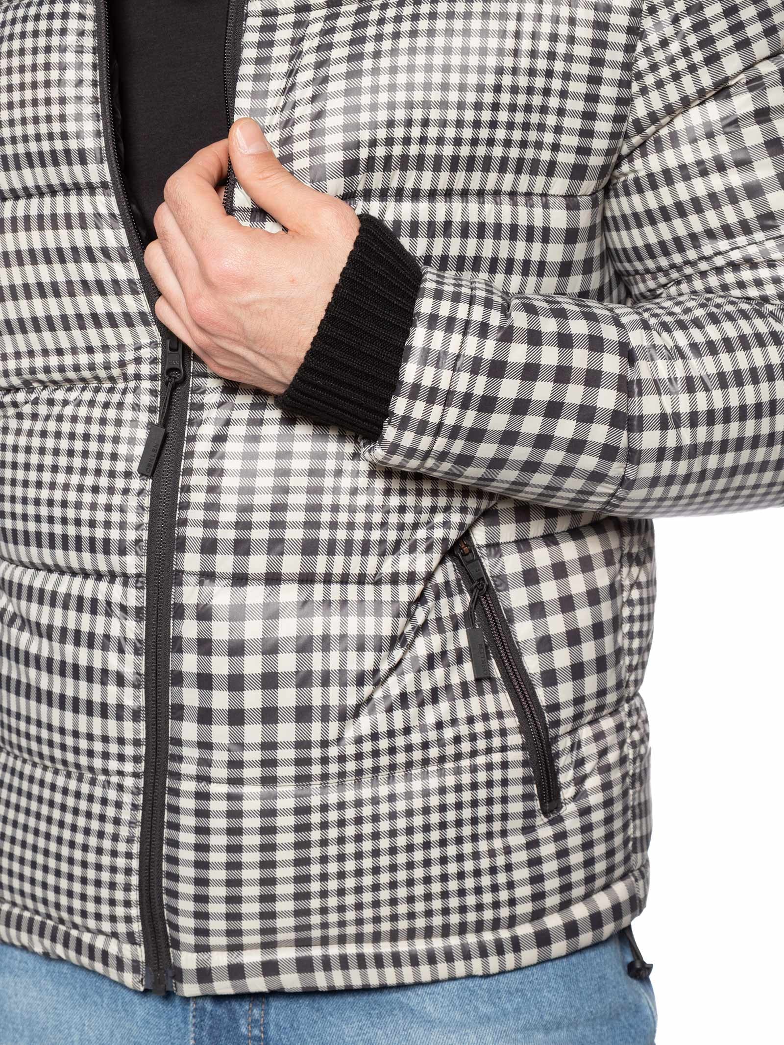 Jaqueta Masculina Puffer Double Face Interno Xadrez Preto Osklen