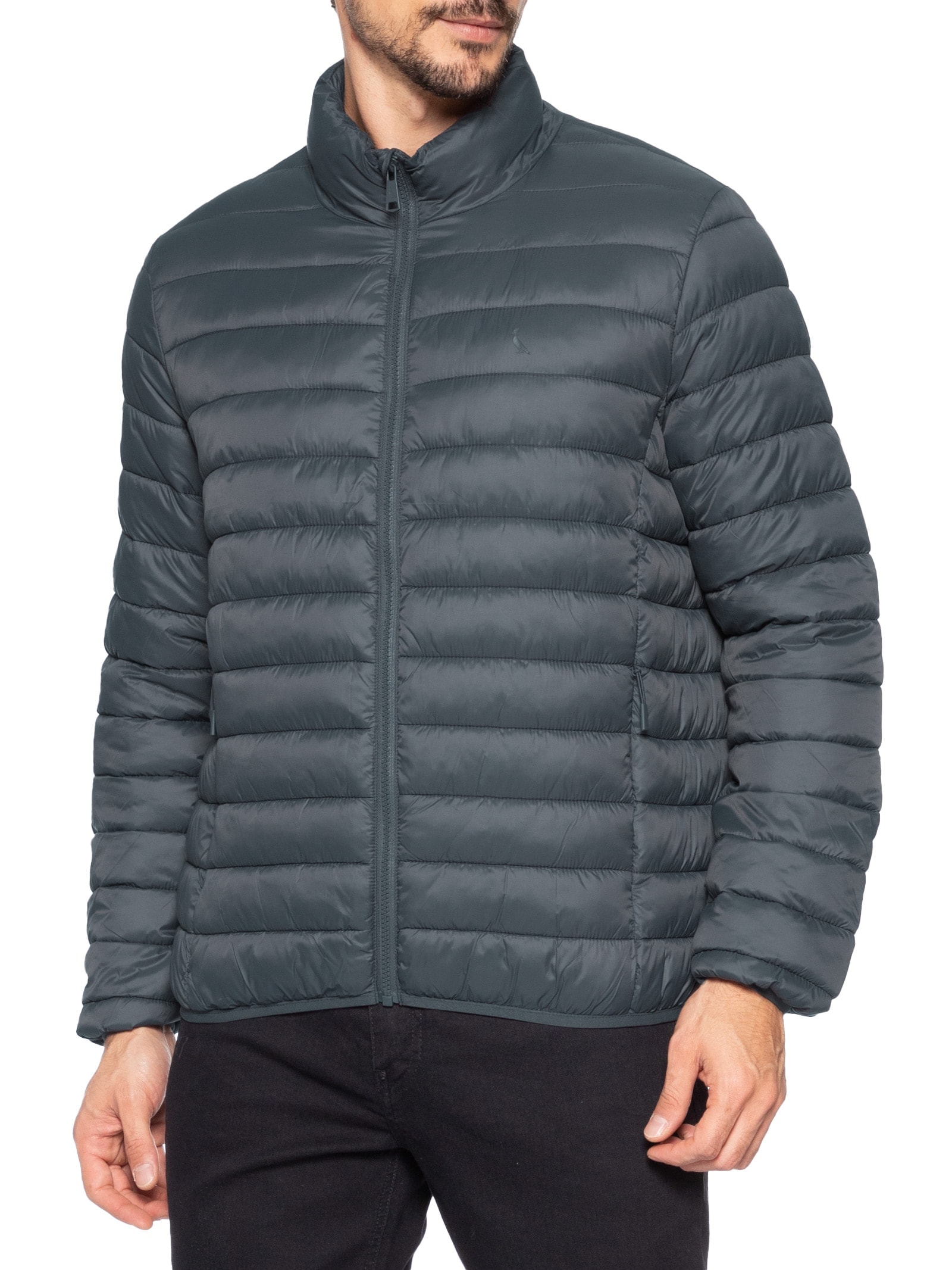 Jaqueta Masculina Puffer Downtown Cinza Reserva