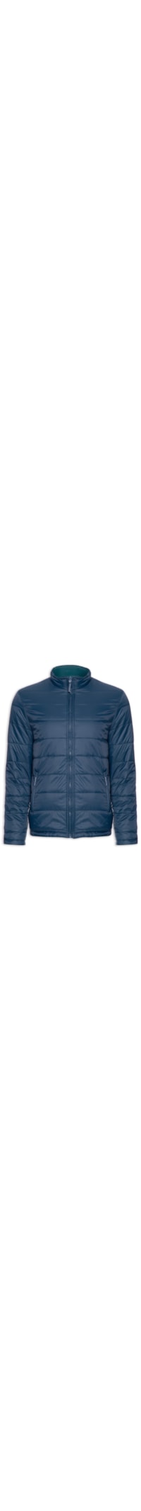Jaqueta Masculina Puffer Dupla Face - Azul