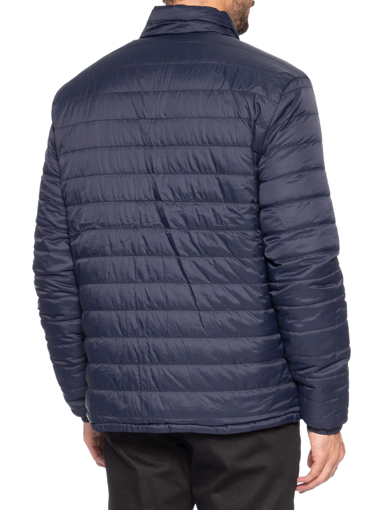 Jaqueta Masculina Puffer Dupla Face Azul '2 Essential