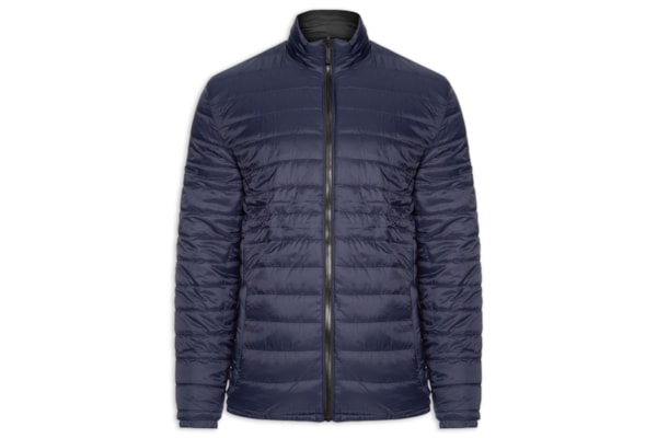 Jaqueta Masculina Puffer Dupla Face - Azul