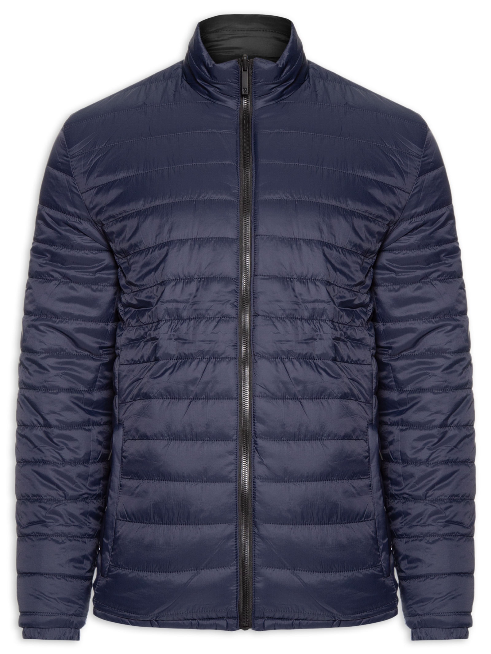 Jaqueta Masculina Puffer Dupla Face Azul '2 Essential
