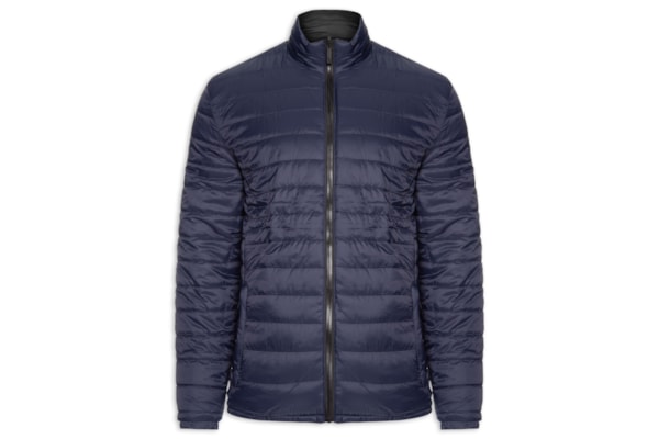 Jaqueta Masculina Puffer Dupla Face - Azul