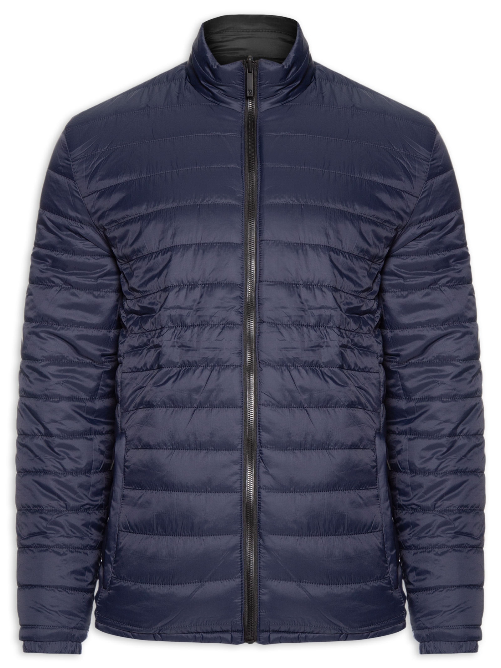 Jaqueta Masculina Puffer Dupla Face Azul '2 Essential