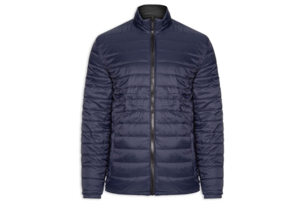 Jaqueta Masculina Puffer Dupla Face - Azul