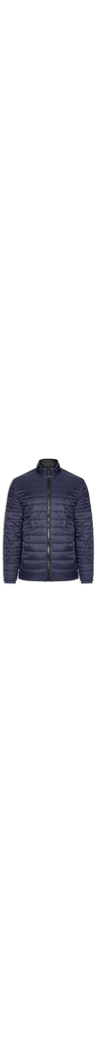 Jaqueta Masculina Puffer Dupla Face - Azul