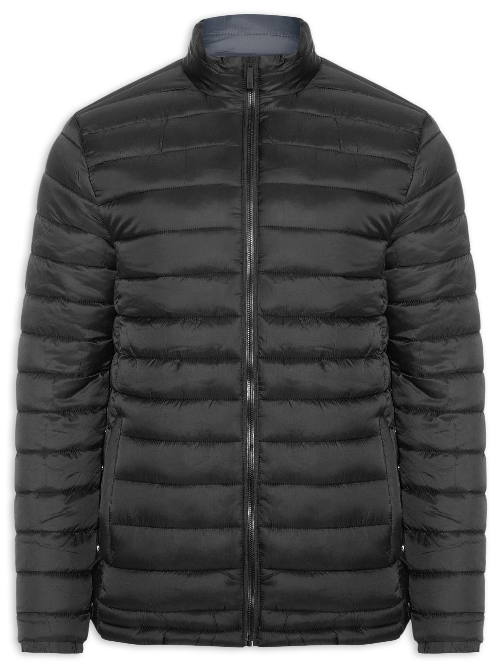 Jaqueta Masculina Puffer Dupla Face Cinza '2 Essential
