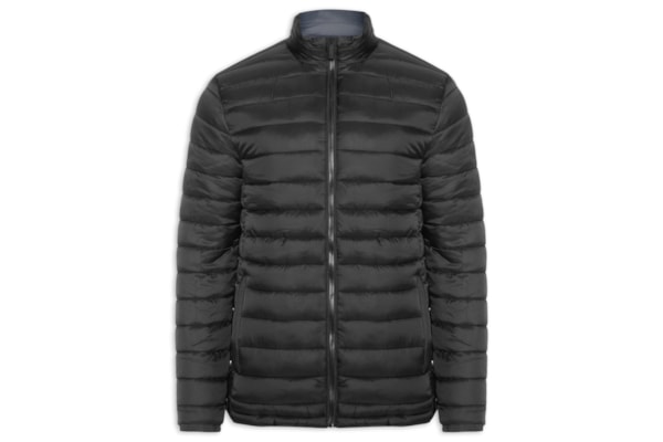 Jaqueta Masculina Puffer Dupla Face - Cinza