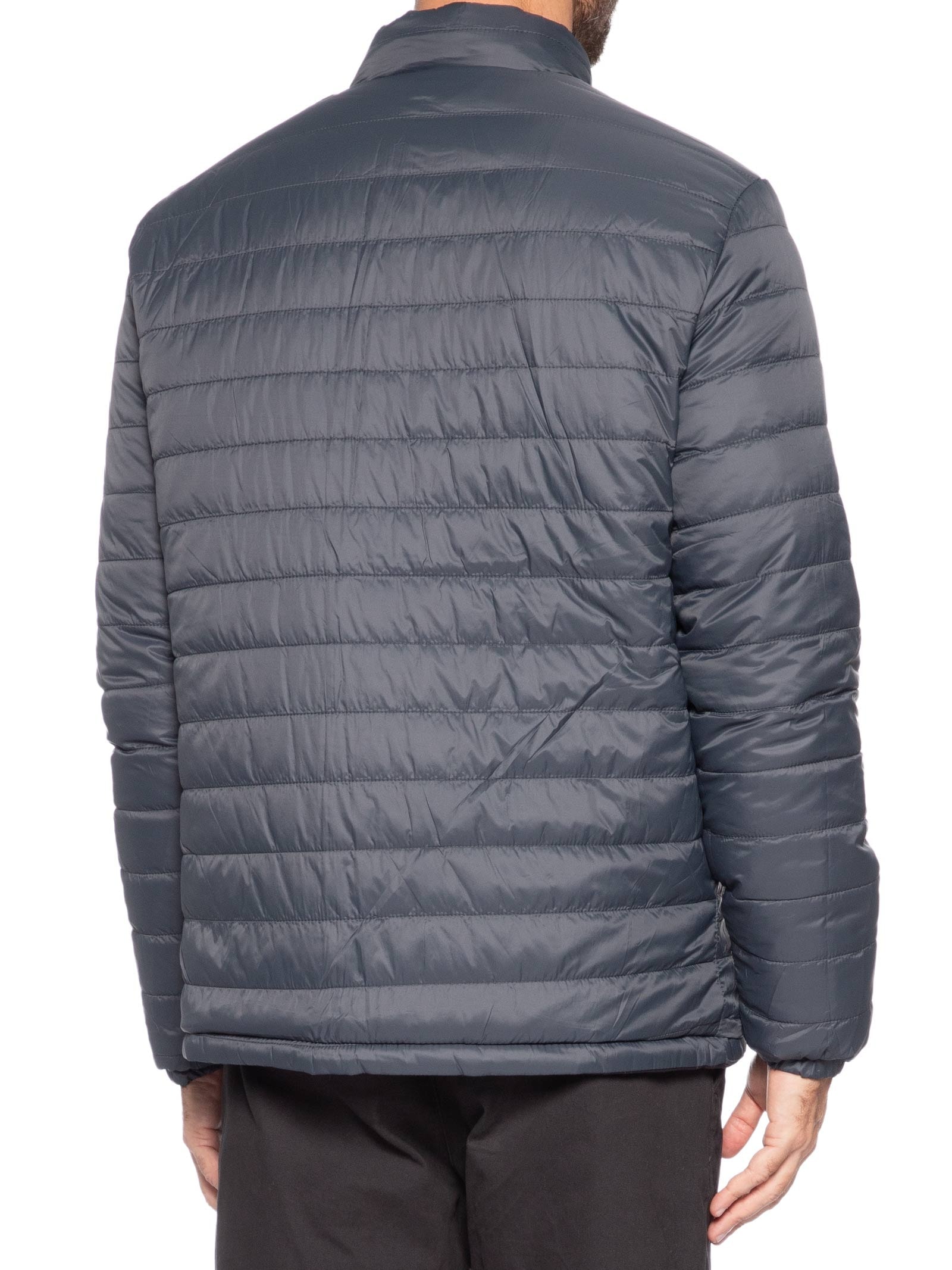 Jaqueta Masculina Puffer Dupla Face Cinza '2 Essential