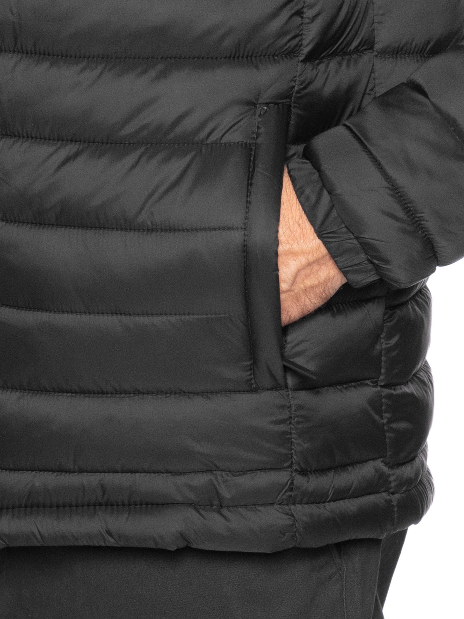 Jaqueta Masculina Puffer Dupla Face Cinza '2 Essential