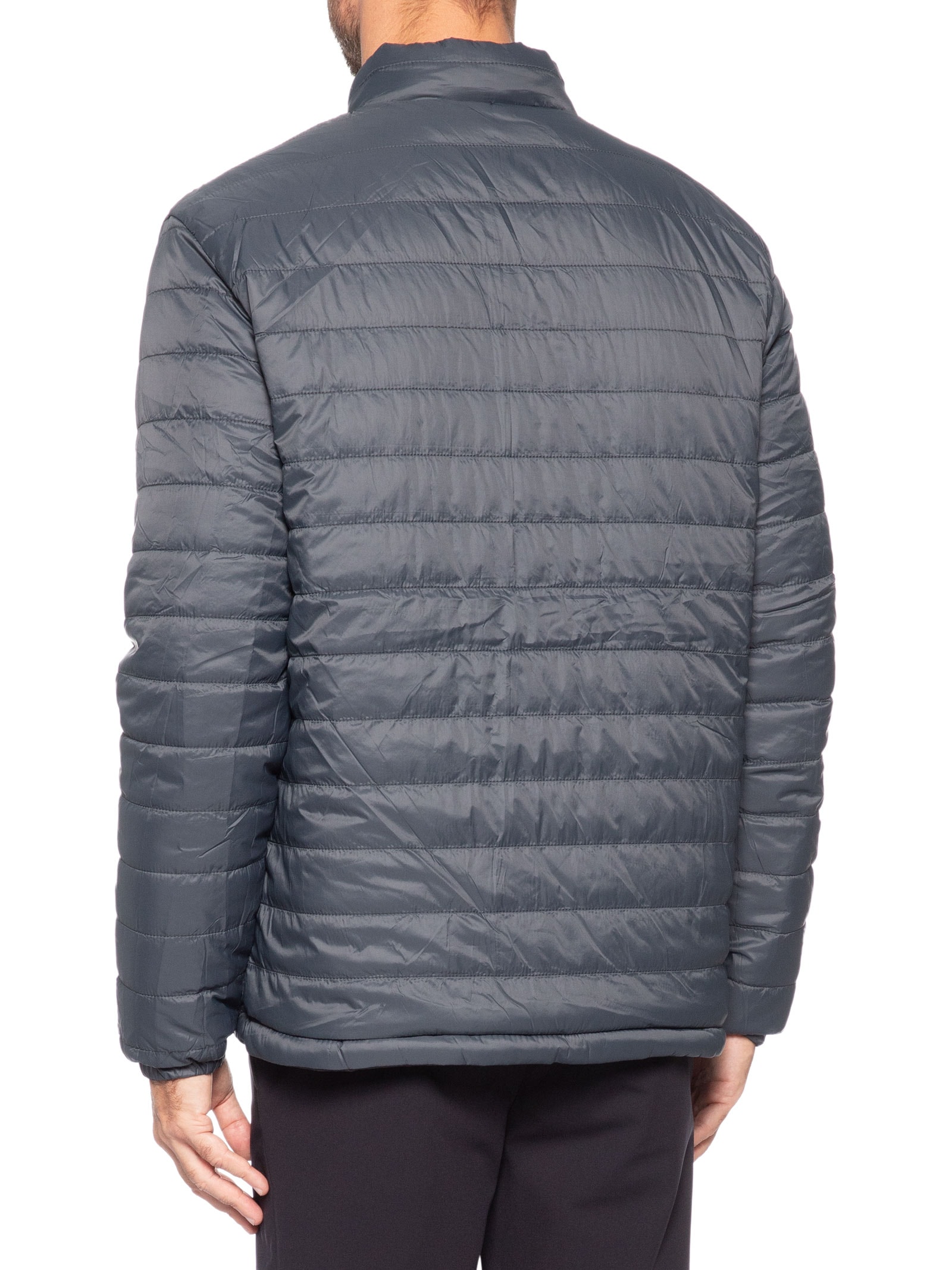 Jaqueta Masculina Puffer Dupla Face Cinza '2 Essential