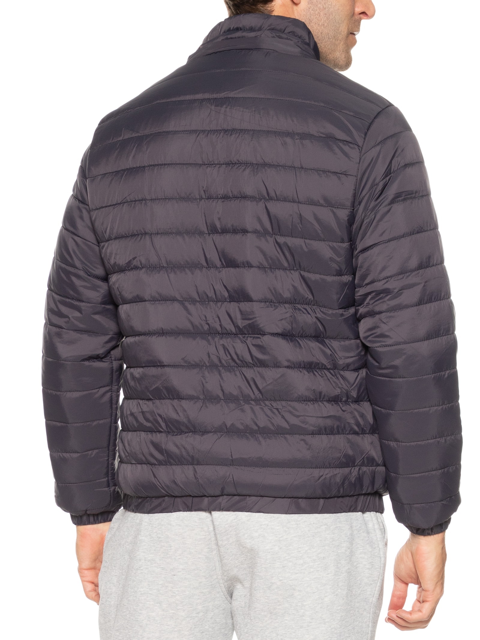 Jaqueta Masculina Puffer Forro Pelúciado Cinza Basiq Men