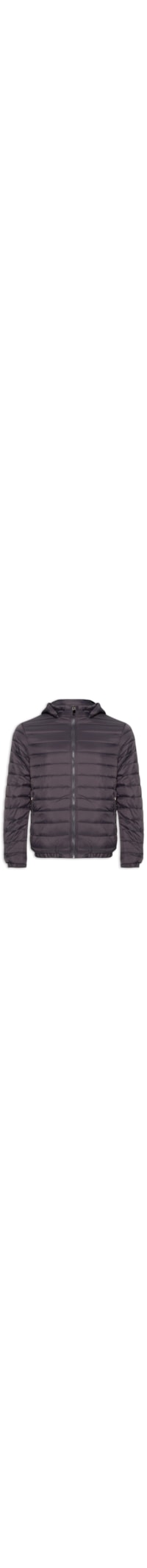 Jaqueta Masculina Puffer Forro Pelúciado - Cinza