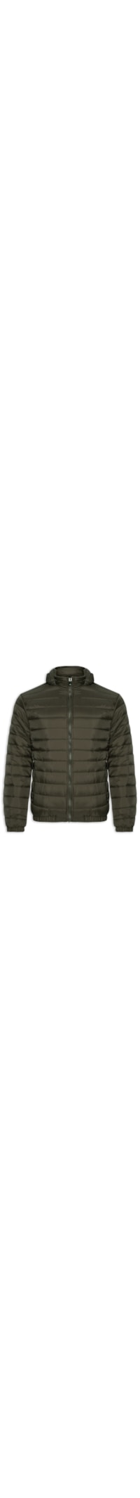 Jaqueta Masculina Puffer Forro Pelúciado - Verde