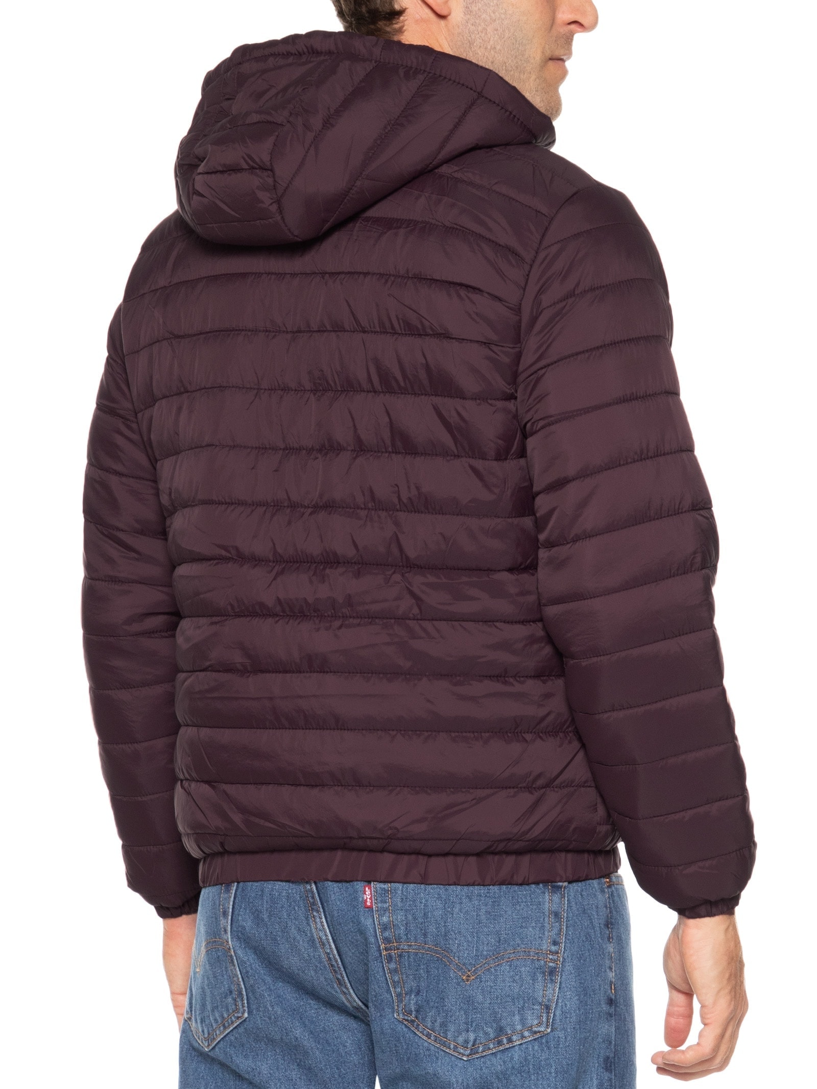 Jaqueta Masculina Puffer Forro Pelúciado Vinho Basiq Men