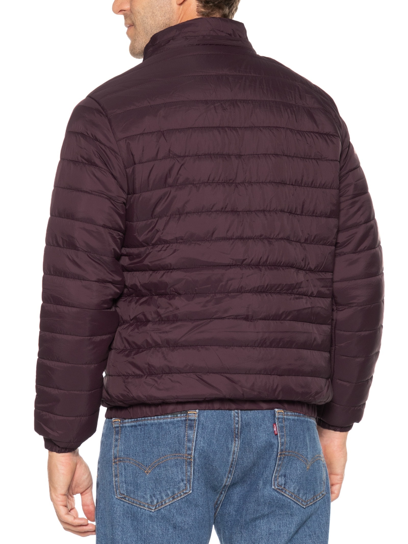Jaqueta Masculina Puffer Forro Pelúciado Vinho Basiq Men