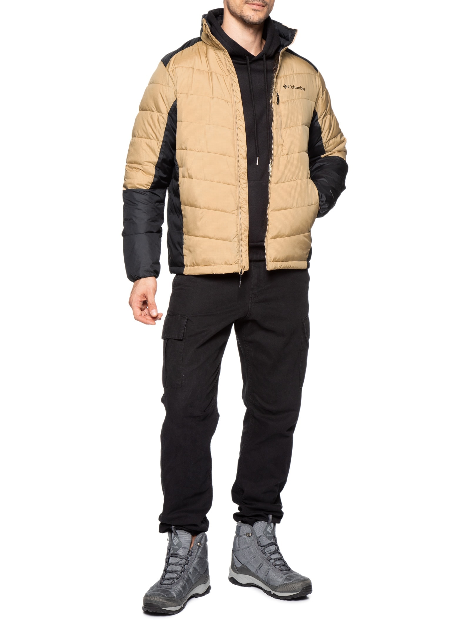 Jaqueta Masculina Puffer Labyrinth Loop™ - Bege - Columbia