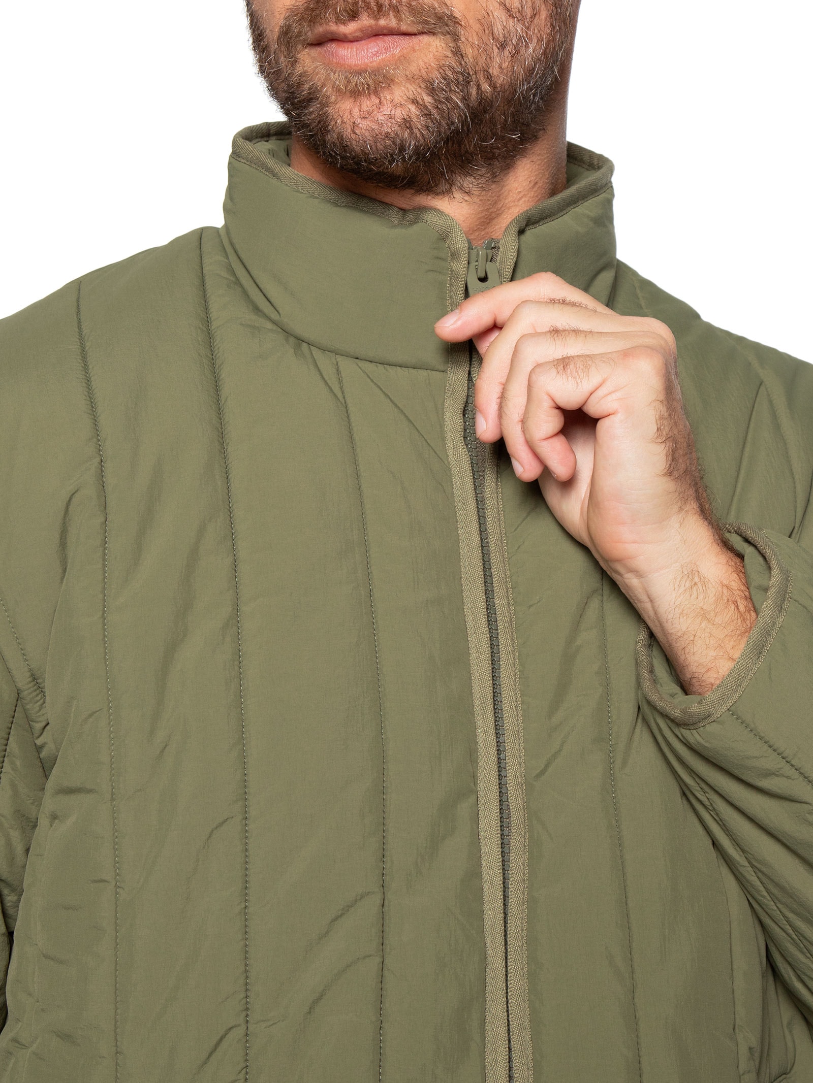 Jaqueta Masculina Puffer Logo Detail Brenoto Verde Hugo