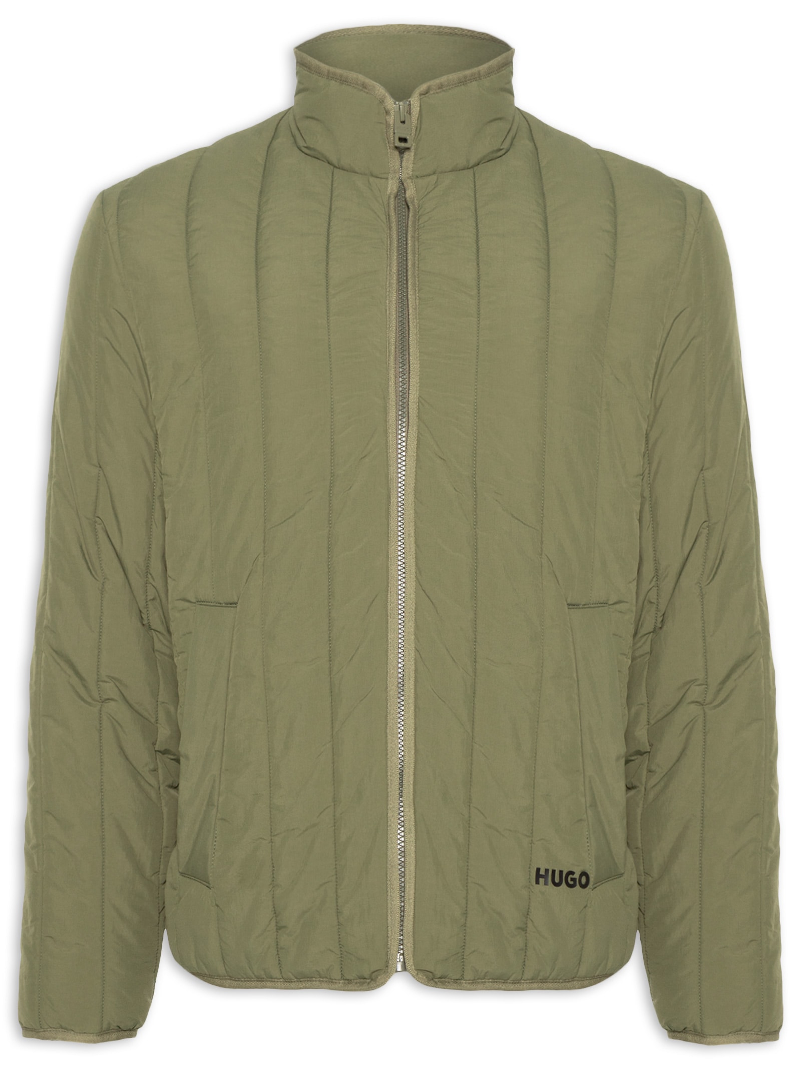 Jaqueta Masculina Puffer Logo Detail Brenoto Verde Hugo