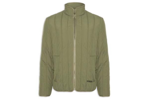Jaqueta Masculina Puffer Logo Detail Brenoto - Verde