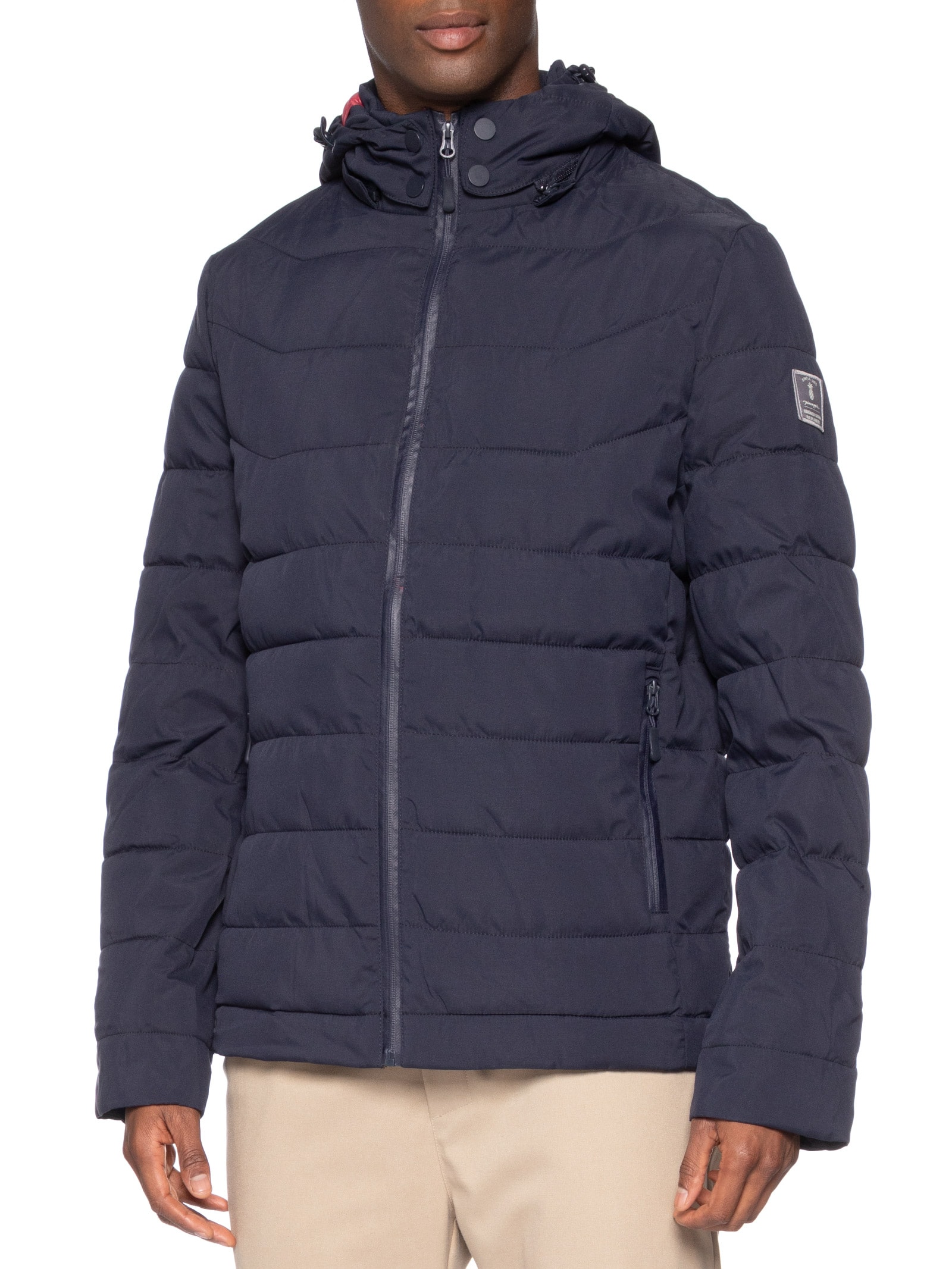 Jaqueta Masculina Puffer Londres Azul Pineapple