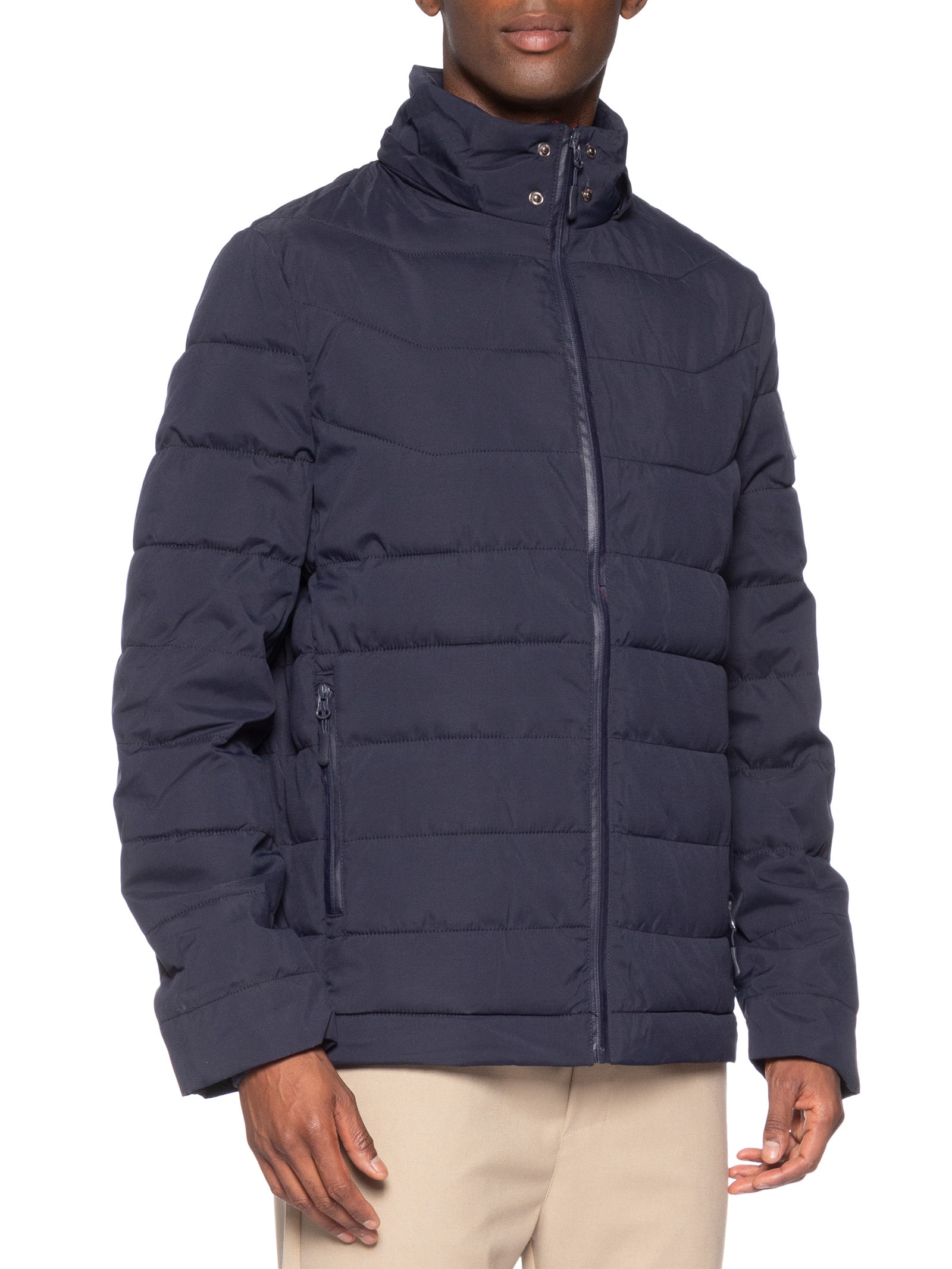 Jaqueta Masculina Puffer Londres Azul Pineapple