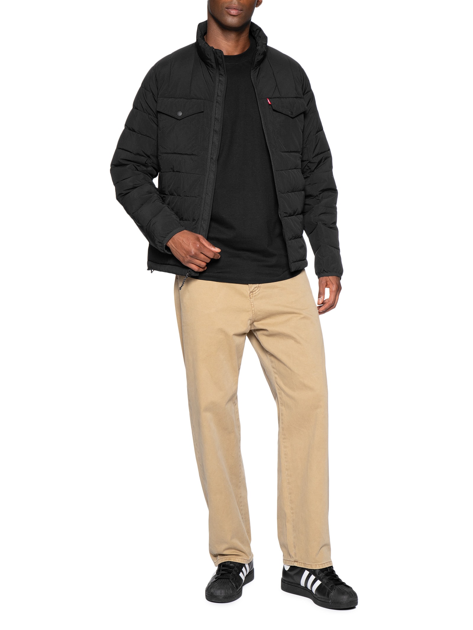 Jaqueta Masculina Puffer Matelassada Preto Levi's