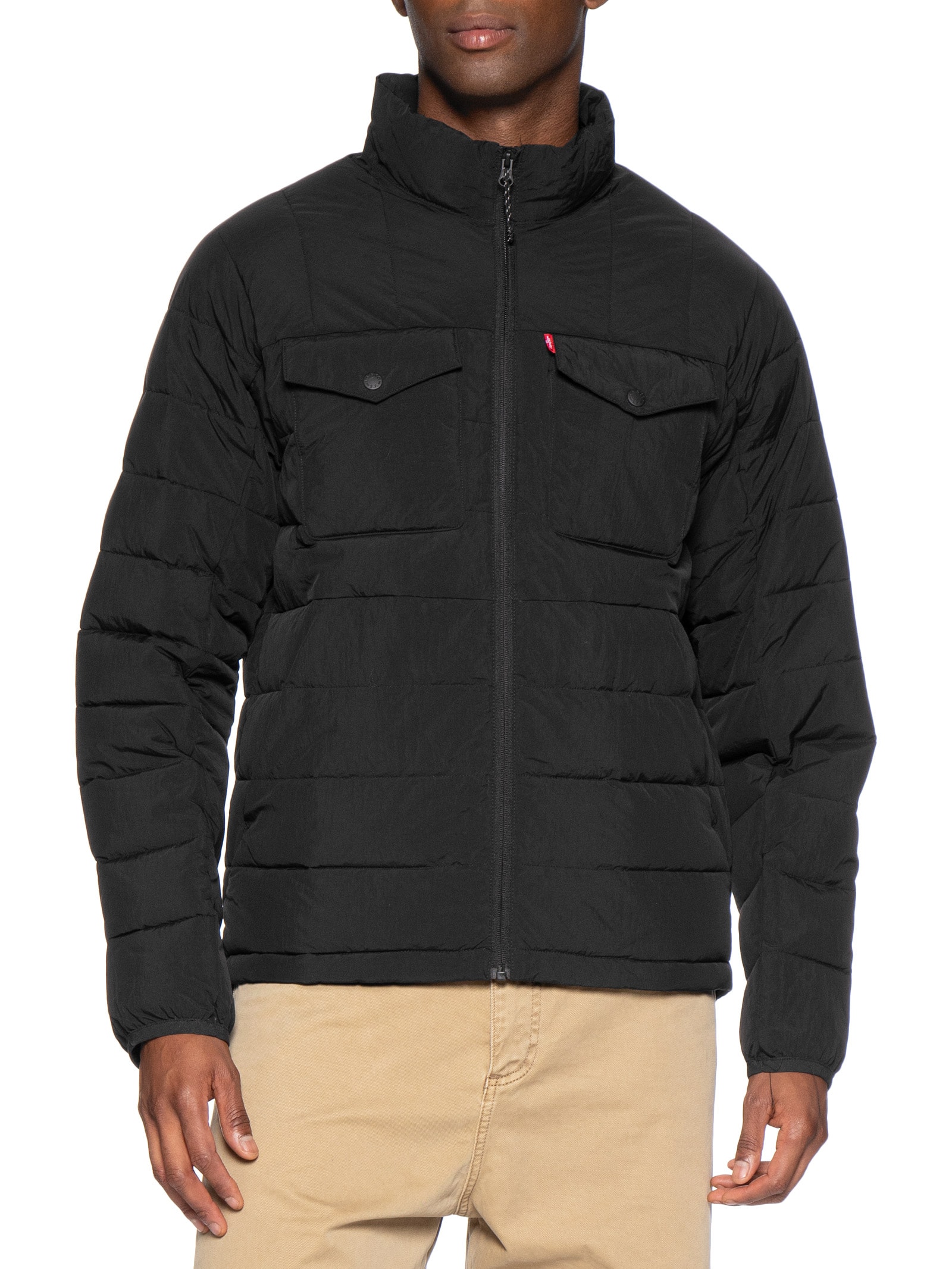 Jaqueta Masculina Puffer Matelassada Preto Levi's